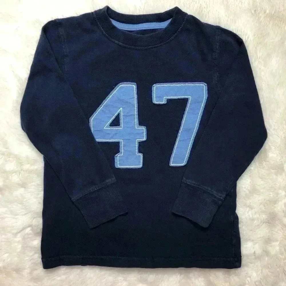 Jumping Beans Blue No 47 Long Sleeved Shirt Sz 4T